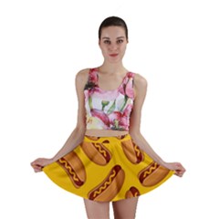 Hot Dog Seamless Pattern Mini Skirt by Celenk