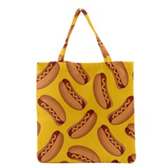 Hot Dog Seamless Pattern Grocery Tote Bag