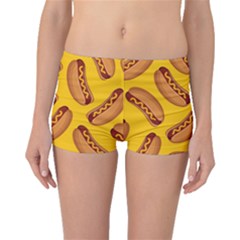 Hot Dog Seamless Pattern Boyleg Bikini Bottoms by Celenk