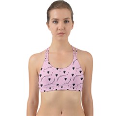 Love Hearth Pink Pattern Back Web Sports Bra by Celenk