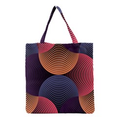 Geometric Swirls Grocery Tote Bag