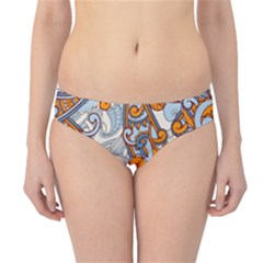 Paisley Pattern Hipster Bikini Bottoms by Celenk