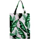 Banana Leaves And Fruit Isolated With Four Pattern Zipper Classic Tote Bag View1