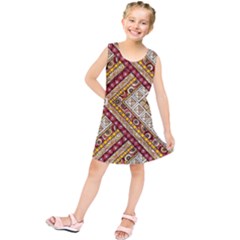 Ethnic Pattern Styles Art Backgrounds Vector Kids  Tunic Dress by Celenk
