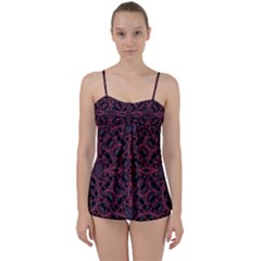 Modern Ornate Pattern Babydoll Tankini Set by dflcprints