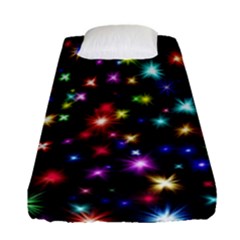 Fireworks Rocket New Year S Day Fitted Sheet (single Size) by Celenk