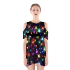 Fireworks Rocket New Year S Day Shoulder Cutout One Piece by Celenk