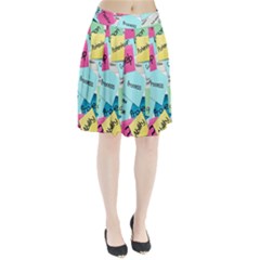 Stickies Post It List Business Pleated Skirt