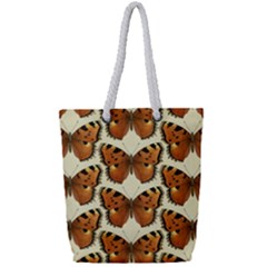 Butterfly Butterflies Insects Full Print Rope Handle Tote (small)