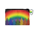 Christmas Colorful Rainbow Colors Canvas Cosmetic Bag (Medium) View2