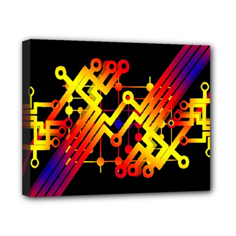 Board Conductors Circuits Canvas 10  X 8  by Celenk