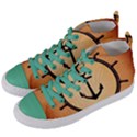 Nautical Anchor Marine Ocean Sea Women s Mid-Top Canvas Sneakers View2