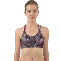 Chain Mail Vortex Pattern Back Web Sports Bra by Celenk