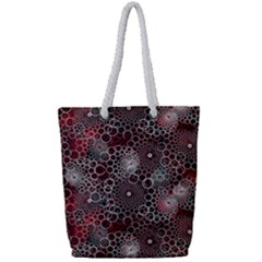 Chain Mail Vortex Pattern Full Print Rope Handle Tote (small)