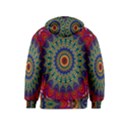 Kaleidoscope Mandala Pattern Kids  Zipper Hoodie View2