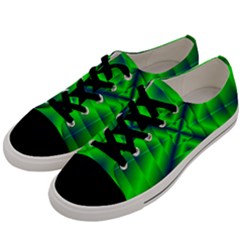 Shiny Lime Navy Sheen Radiate 3d Men s Low Top Canvas Sneakers by Celenk