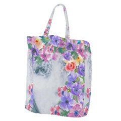 Flower Girl Giant Grocery Zipper Tote by NouveauDesign