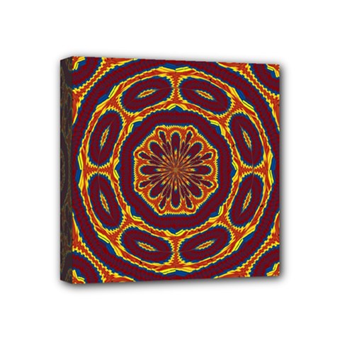 Geometric Tapestry Mini Canvas 4  X 4  by linceazul