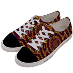 Geometric Tapestry Women s Low Top Canvas Sneakers