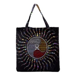 Whole Complete Human Qualities Grocery Tote Bag
