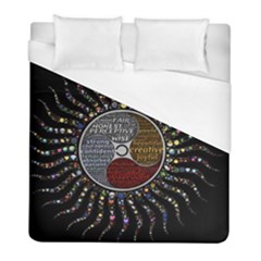 Whole Complete Human Qualities Duvet Cover (full/ Double Size) by Celenk