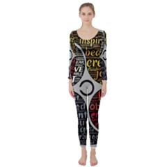 Person Character Characteristics Long Sleeve Catsuit by Celenk