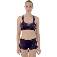 Fractal Purple Mandala Violet Women s Sports Set by Celenk