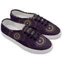 Fractal Purple Mandala Violet Women s Classic Low Top Sneakers View3