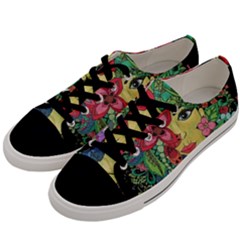 Mandala Figure Nature Girl Men s Low Top Canvas Sneakers by Celenk