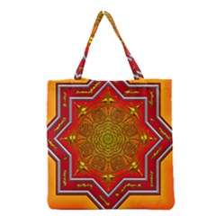 Mandala Zen Meditation Spiritual Grocery Tote Bag by Celenk