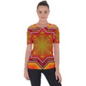 Mandala Zen Meditation Spiritual Short Sleeve Top View1