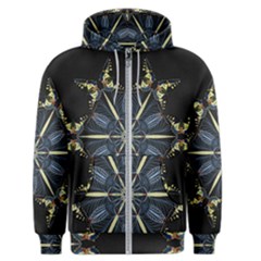 Mandala Butterfly Concentration Men s Zipper Hoodie by Celenk