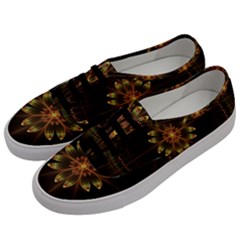 Fractal Floral Mandala Abstract Men s Classic Low Top Sneakers by Celenk