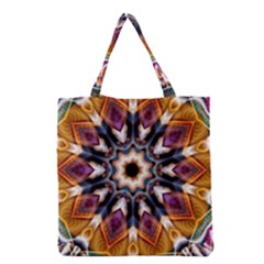 Kaleidoscope Pattern Kaleydograf Grocery Tote Bag