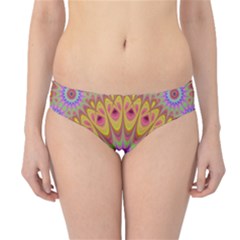 Geometric Flower Oriental Ornament Hipster Bikini Bottoms by Celenk