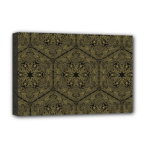 Texture Background Mandala Deluxe Canvas 18  X 12   by Celenk