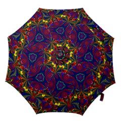 Kaleidoscope Pattern Ornament Hook Handle Umbrellas (small) by Celenk