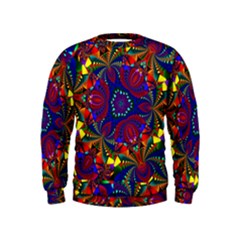 Kaleidoscope Pattern Ornament Kids  Sweatshirt by Celenk