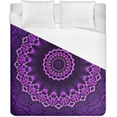 Mandala Purple Mandalas Balance Duvet Cover (california King Size) by Celenk