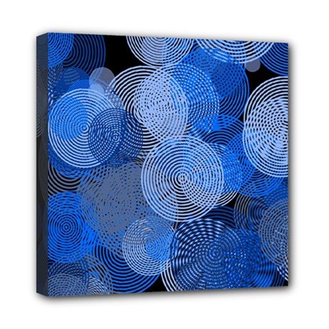 Circle Rings Abstract Optics Mini Canvas 8  x 8 