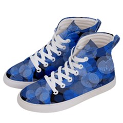 Circle Rings Abstract Optics Men s Hi-Top Skate Sneakers