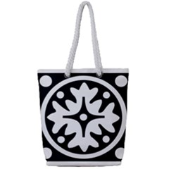 Mandala Pattern Mystical Full Print Rope Handle Tote (small) by Celenk