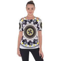 Mandala Geometric Design Pattern Short Sleeve Top by Celenk