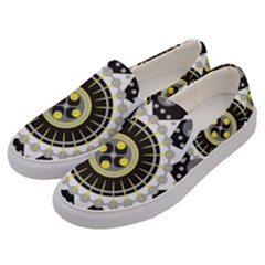 Mandala Geometric Design Pattern Men s Canvas Slip Ons by Celenk