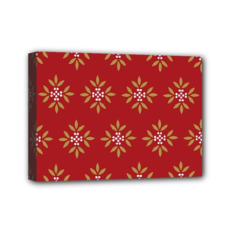 Pattern Background Holiday Mini Canvas 7  X 5  by Celenk