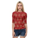 Pattern Background Holiday Quarter Sleeve Raglan Tee View1