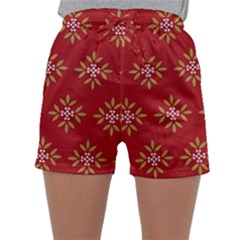 Pattern Background Holiday Sleepwear Shorts