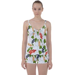 Juicy Currants Tie Front Two Piece Tankini by TKKdesignsCo