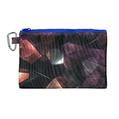 Crystals Background Design Luxury Canvas Cosmetic Bag (large) by Celenk