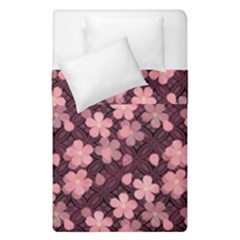 Cherry Blossoms Japanese Style Pink Duvet Cover Double Side (single Size) by Celenk